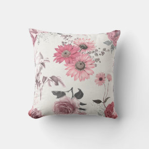 Almofada Florais Rosa Vintage