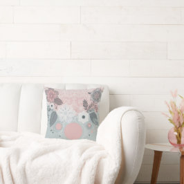 Almofada Floral and Leaf Design in Lace style