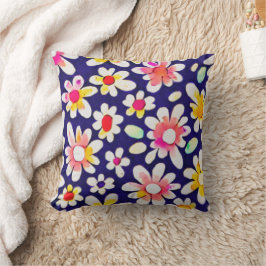Almofada Floral aquarela caprichosa