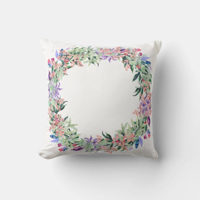 Almofada Floral Berries Wreath (Frente)