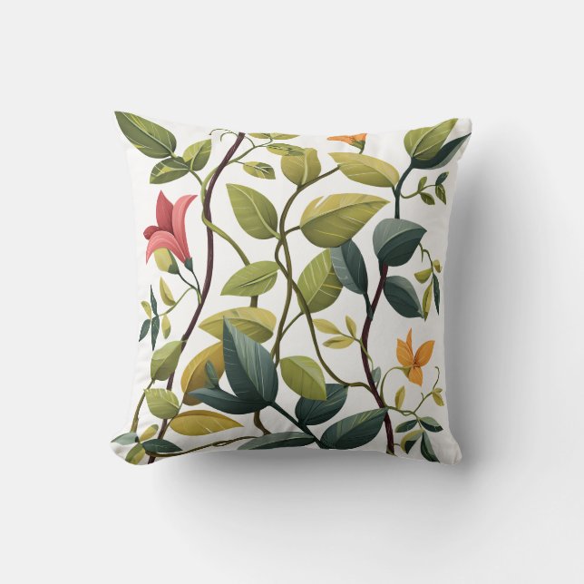 Almofada Floral Bloom Throw Pillow – Nature’s Charm (Frente)