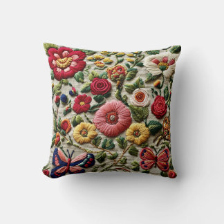 Almofada Floral Bordado