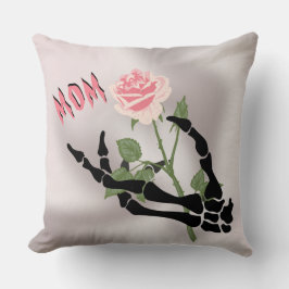 Almofada Floral da Mão do Crânio