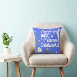 Almofada Floral da Voz Interior para Domar o Diálo