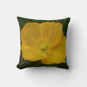 Almofada Floral de flor silvestre Amarelo do Alasca