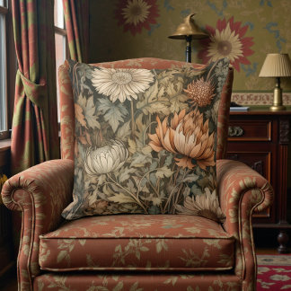 Almofada Floral de Outono William Morris