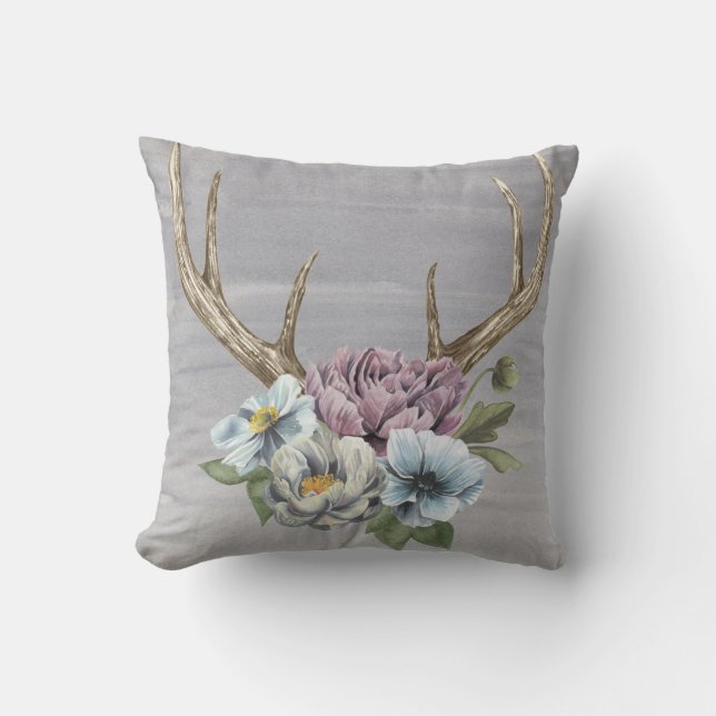 Almofada Floral Deer Antlers (Frente)
