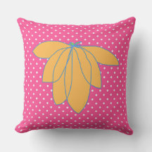 Floral Dourada em Pontos Brancos Rosa