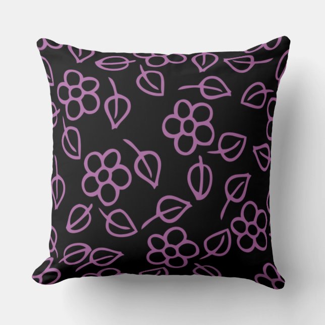 Almofada Floral e Folhas (Frente)