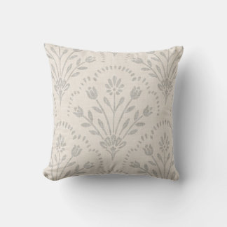 Almofada Floral Escamado Cinza Suave Amortecido Impressão e
