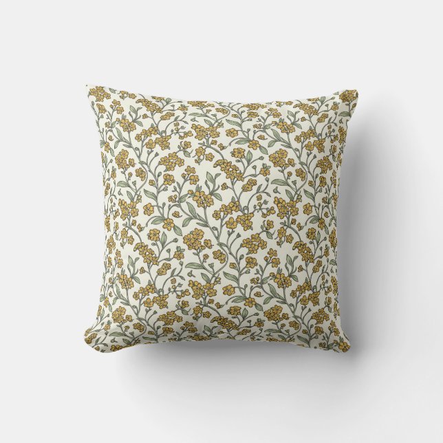 Almofada Floral Forget-Me-Not Sem Costura (Frente)
