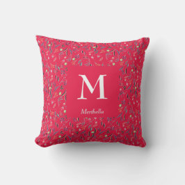 Almofada FLORAL Framboesa | Personalizado | MONOGRAMA