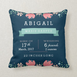 Almofada Floral Garden Baby Stats Baby Travesseiro