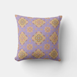 Almofada Floral Grid Throw Pillow