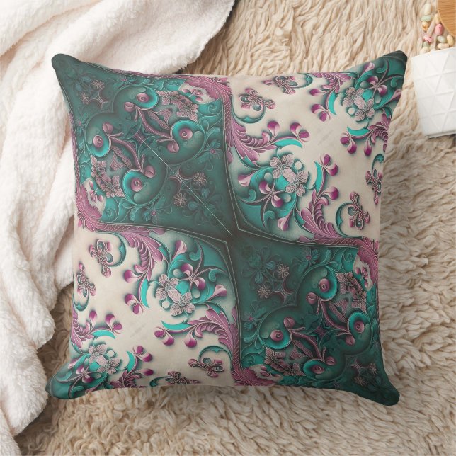 Almofada Floral Moderno (Cobertor)
