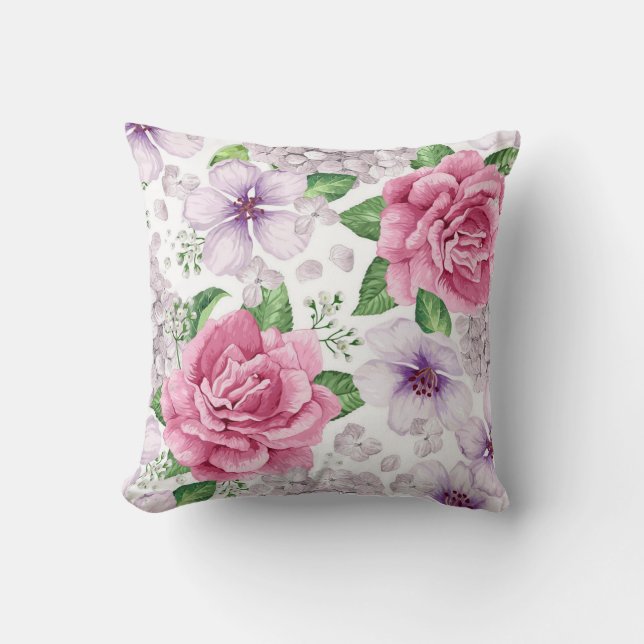 Almofada Floral Moderno Elegante (Frente)