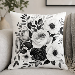 Almofada Floral Monocromático