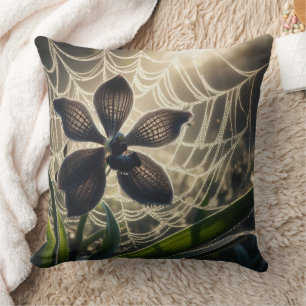 Almofada Floral Orquídea Negra