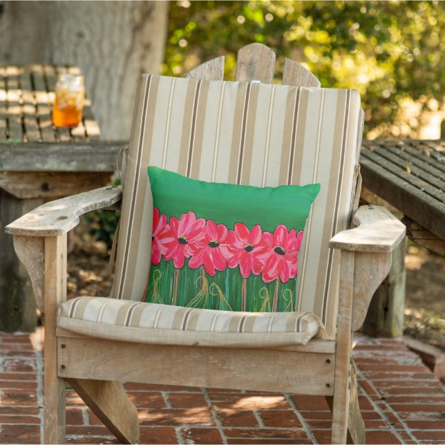 Almofada floral para exterior (Cadeira)