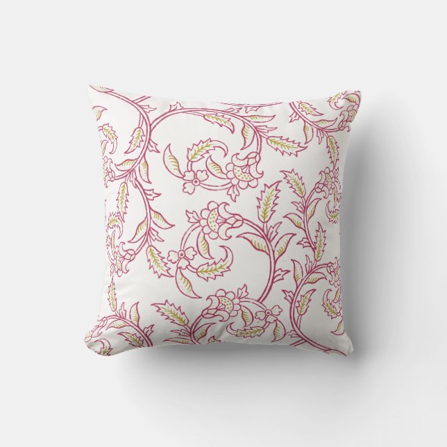 Almofada Floral Pattern Decorative Pillow – Elegant Botanic (Frente)