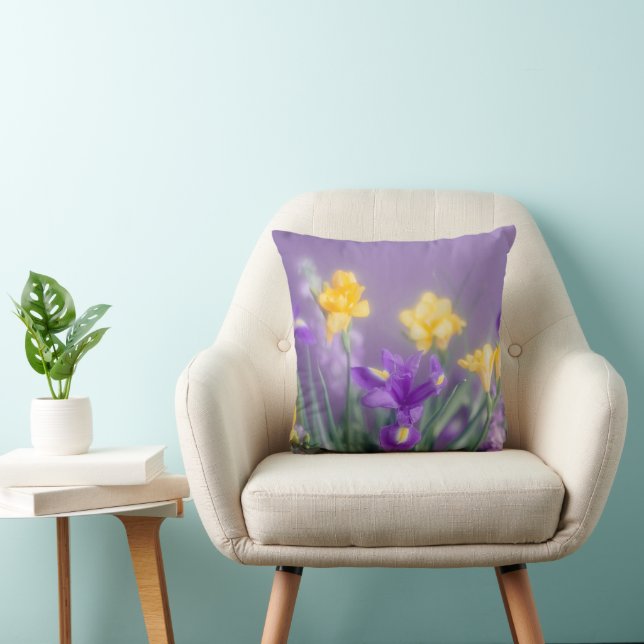 Almofada Floral Suave de Primavera (Cadeira)