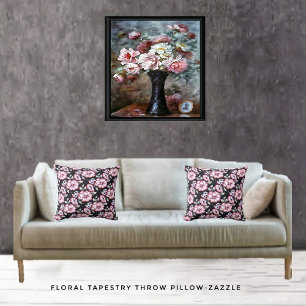Almofada Floral Tapeçaria