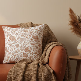 Almofada Floral Terracotta Toile Pattern