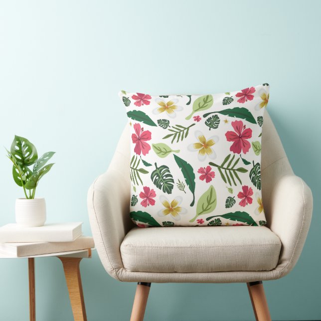 Almofada Floral Tropical  (Cadeira)