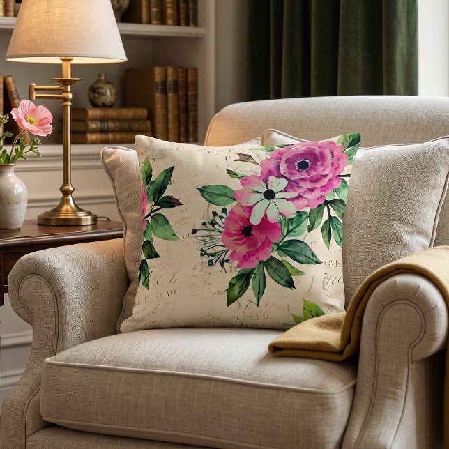 Almofada Floral Vintage Shabby Chic (Criador carregado)