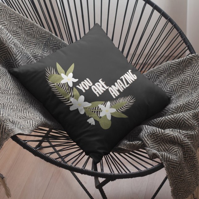 Almofada Floral Você é incrível (Criador carregado)