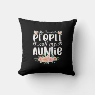 Almofada Florals Minhas Pessoas Favoritas Me Chamam De Tia