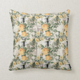 Almofada Flores Amarelas e Abelhas Rainhas