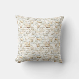 Almofada Flores Azuis de Pedras Falsas Cinza Branco Creme