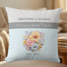 flores azuis para aniversário de prata de 25 anos