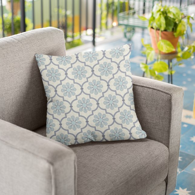 Almofada Flores Azuis/Travesseiro decorativo Decorativo de  (Criador carregado)