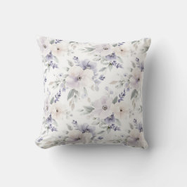 Almofada Flores brancas de Lavanda roxa