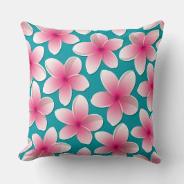 Almofada Flores Brilhantes Frangipani/ Plumeria