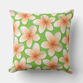 Almofada Flores Brilhantes Frangipani/ Plumeria