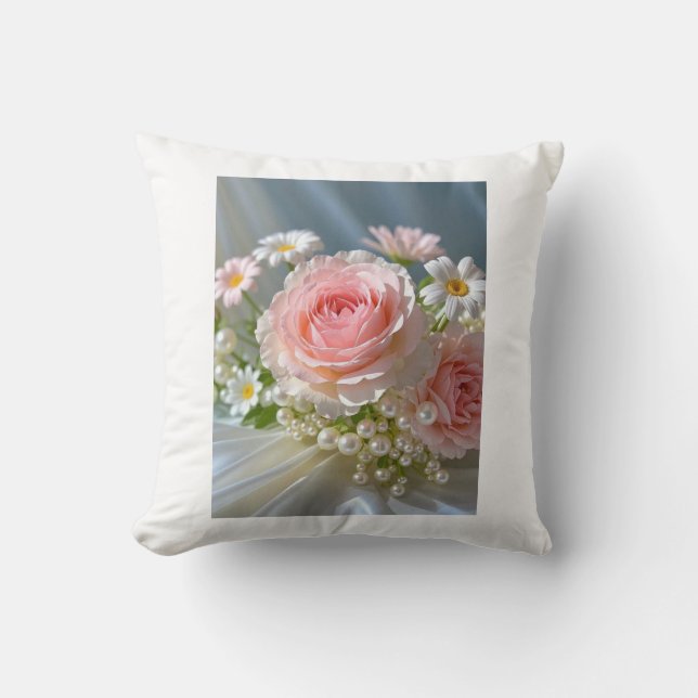 Almofada Flores com elegância extravagante eterno (Frente)