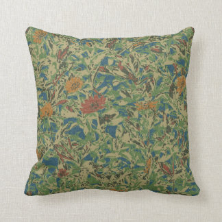 Almofada Flores contra o teste padrão da camuflagem da