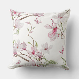 Almofada Flores Cor-de-Rosa Atemporais Belo Design 
