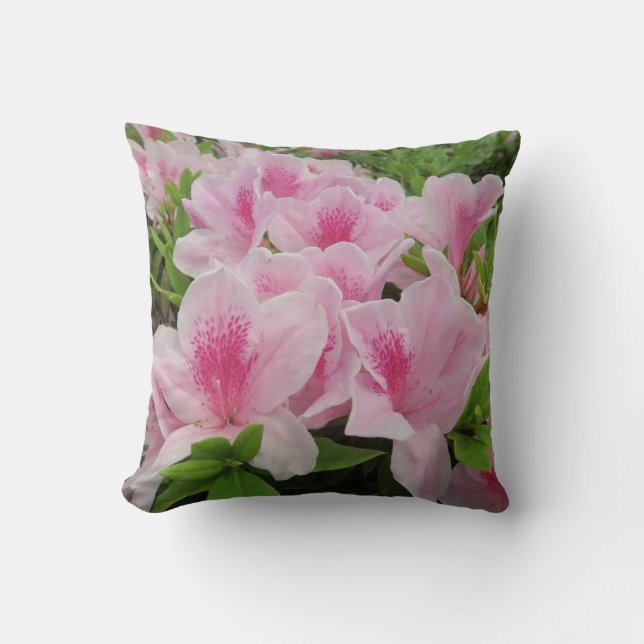 Almofada Flores cor-de-rosa,japonês,asiático,chinesa,moda,c (Frente)