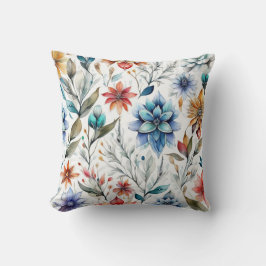 Almofada Flores de Aquarela