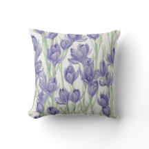 Flores de Crocus Aquarela