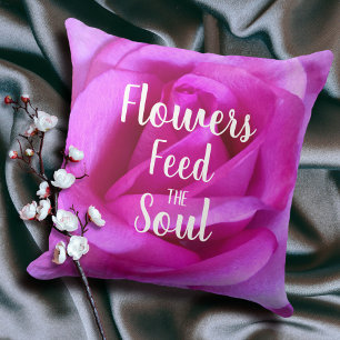 Almofada Flores de Fotos de Rosa Rosa Quente Alimentam a Co