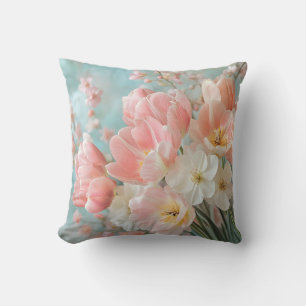 Almofada Flores de Mola de Pastel Design Delicadas Florais