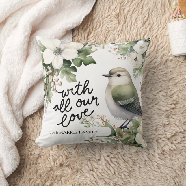 Almofada Flores de Natal Personalizadas e Travesseiro de Pá (Cobertor)