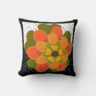 Almofada Flores de outono, flor, ilustração