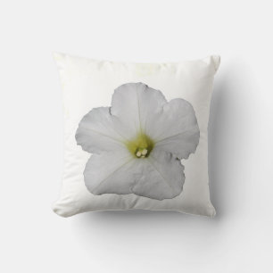 Almofada Flores de primavera Solteiro Floral Branco Petunia