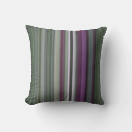 Almofada Flores de Sombra Roxo e Faixa Verde